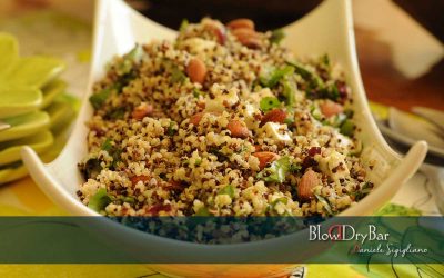 Quinoa and aurugula salad